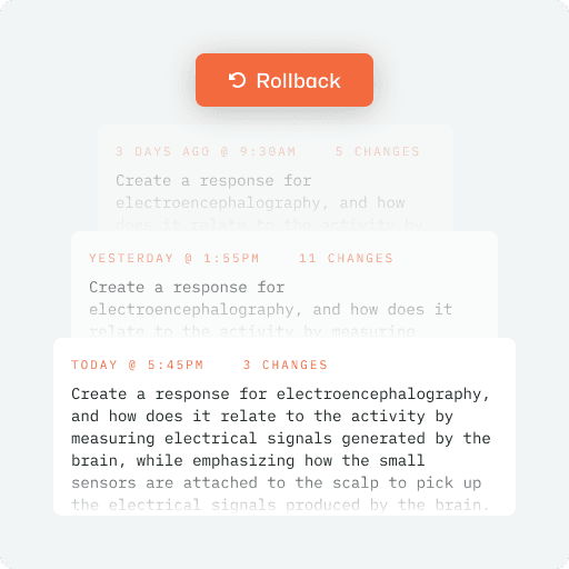 illustration of multiple versions of a prompt